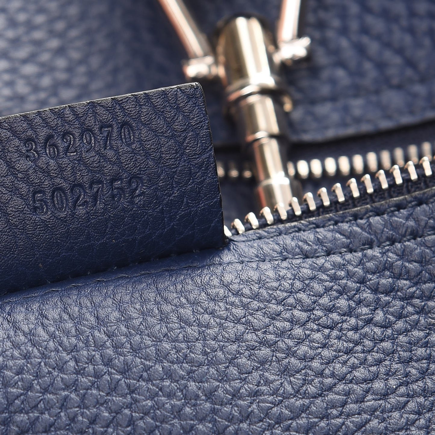 Soft Calfskin Medium Jackie Top Handle Bag Classic Blue Marine