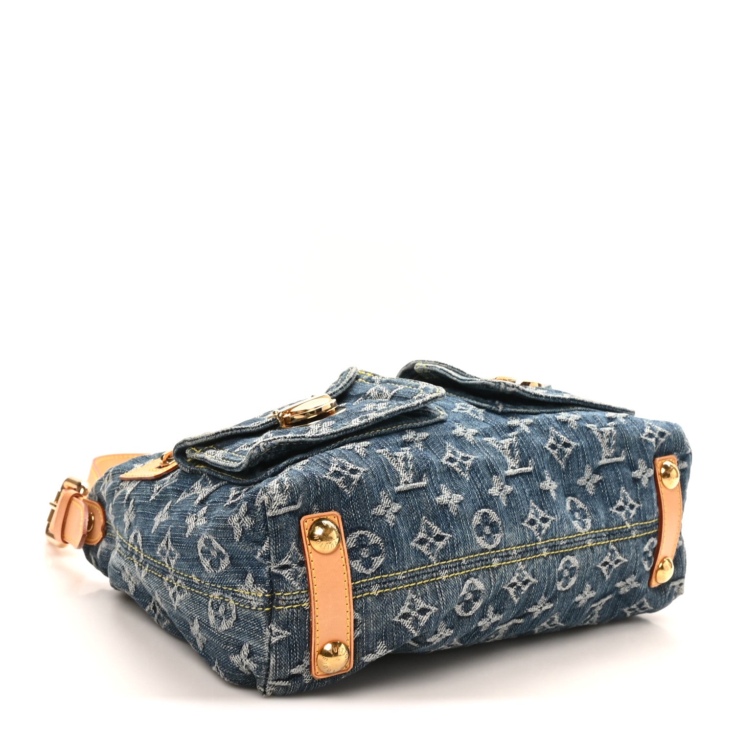 Louis Vuitton Monogram Denim Baggy PM Blue 3 of 8