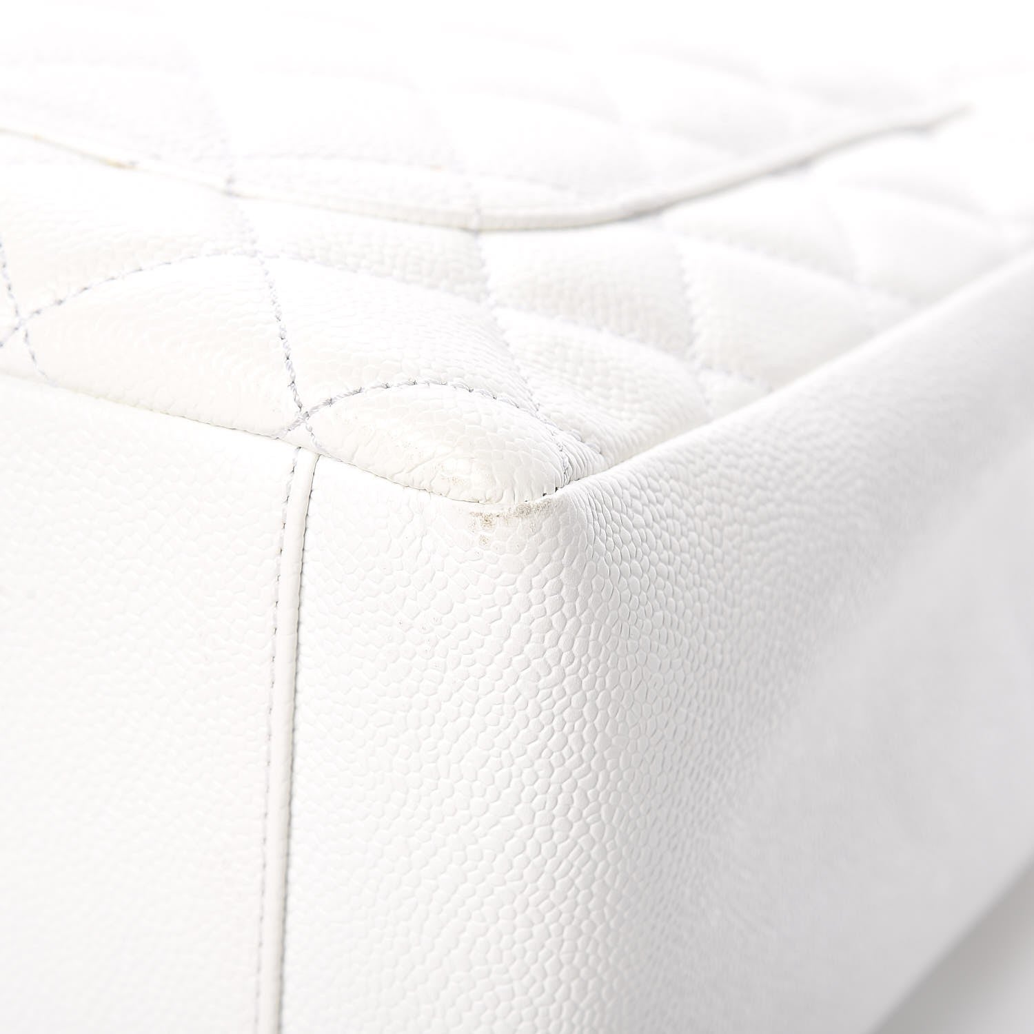Chanel Caviar Quilted Grand Shopping Tote GST White 17 of 17