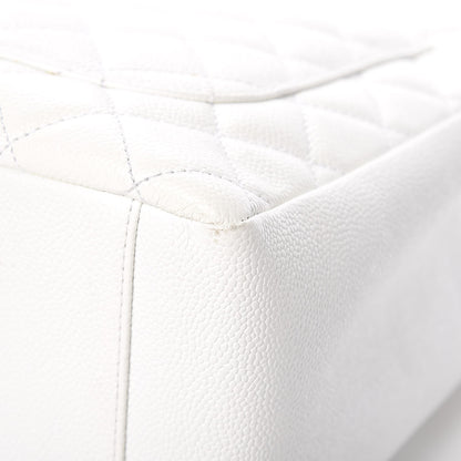 Chanel Caviar Quilted Grand Shopping Tote GST White 17 of 17