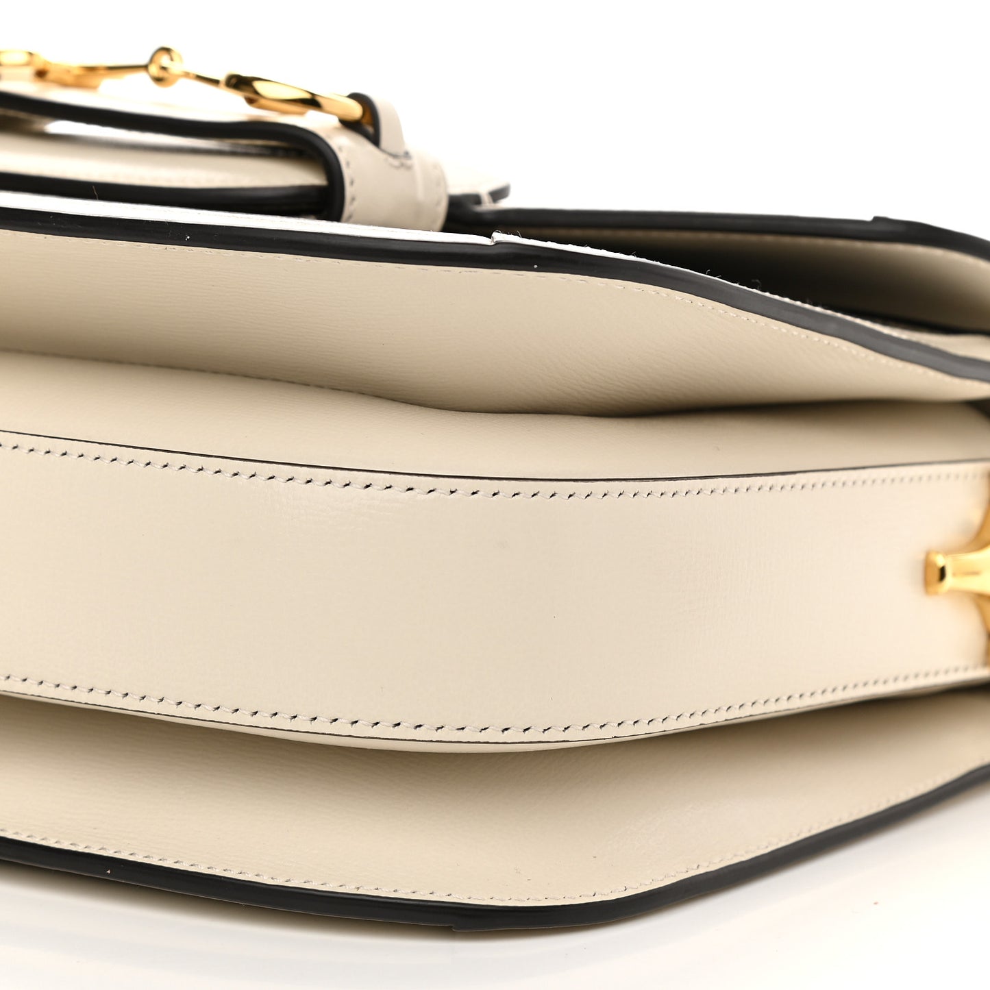 GG Supreme Monogram Horsebit 1955 Shoulder Bag Beige Mystic White