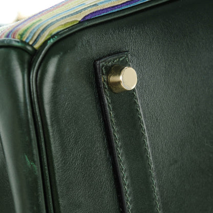 Hermes Box Vibrato Birkin 35 Vert Fonce 11 of 22