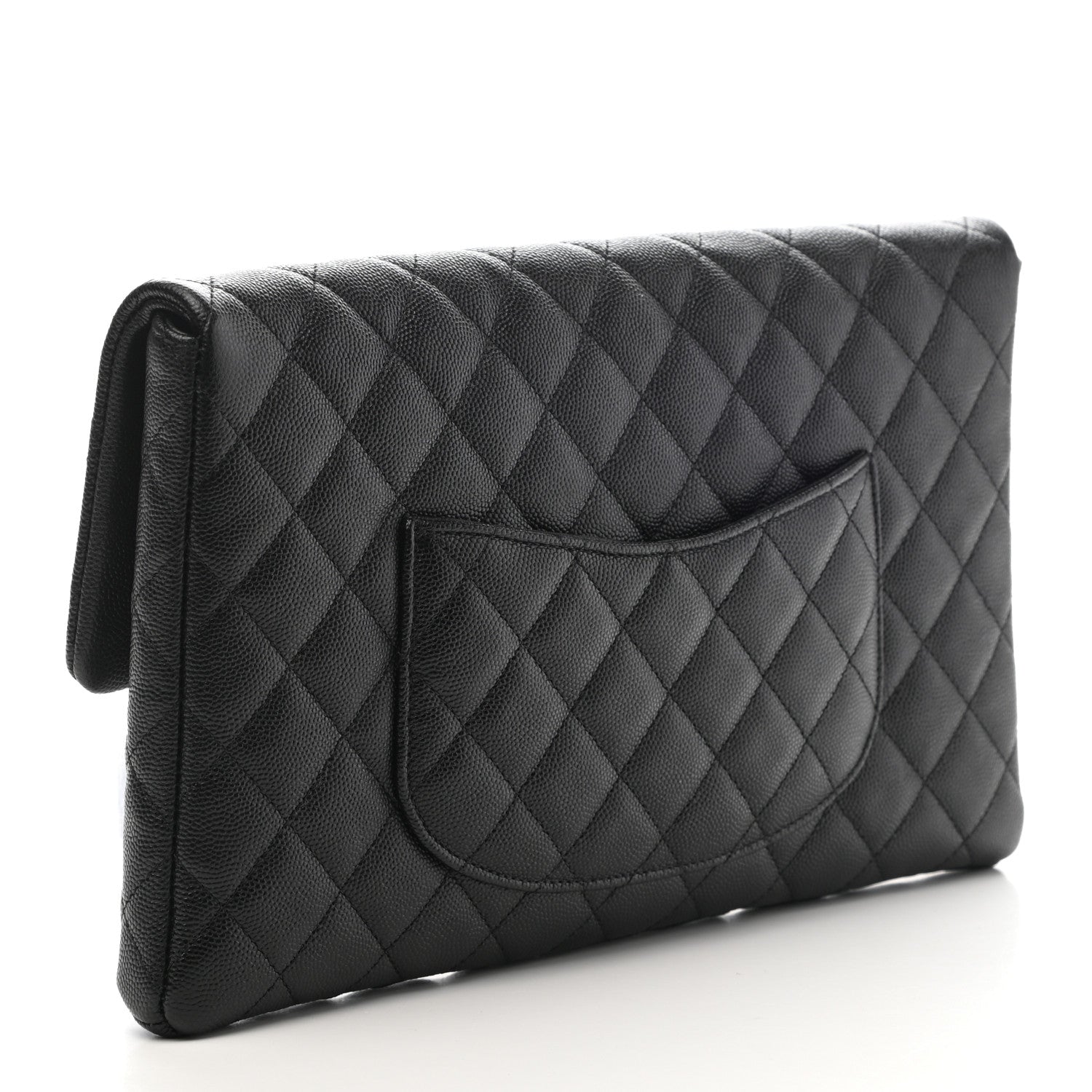Chanel Caviar Quilted Flap Clutch Black 3 of 8