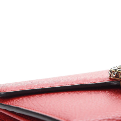 Gucci Calfskin Mini Dionysus Chain Wallet Hibiscus Red 13 of 14