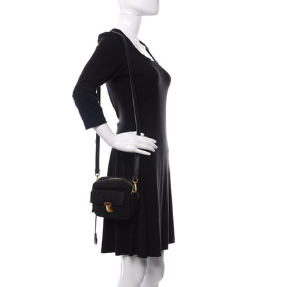 Prada Nylon Tessuto Impuntu Quilted Flap Black 2 of 9