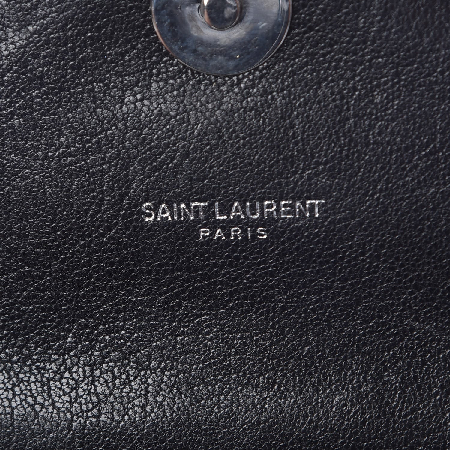 Saint Laurent Sheepskin Tri-Quilt Monogram Medium College Bag Black 8 of 10