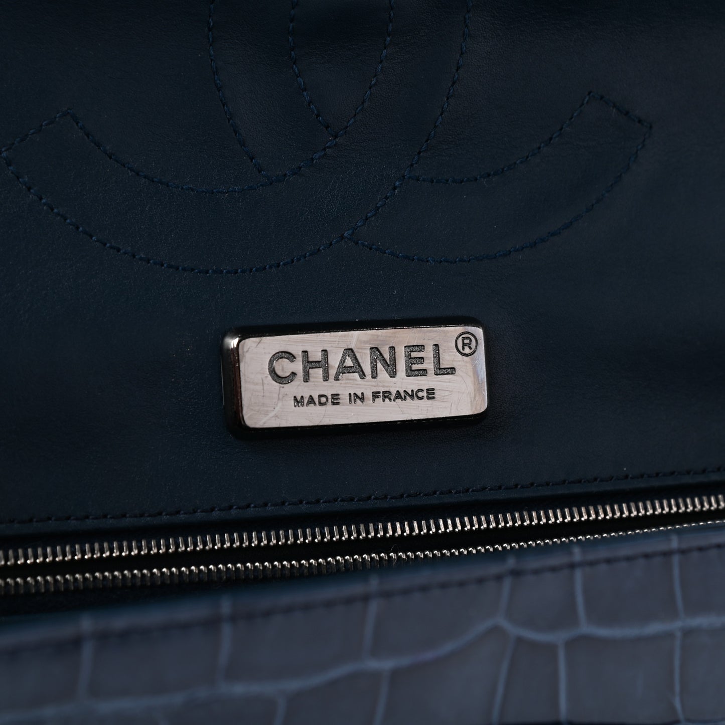 Alligator Jumbo Double Flap Blue