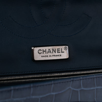 Chanel Alligator Jumbo Double Flap Blue 6 of 9