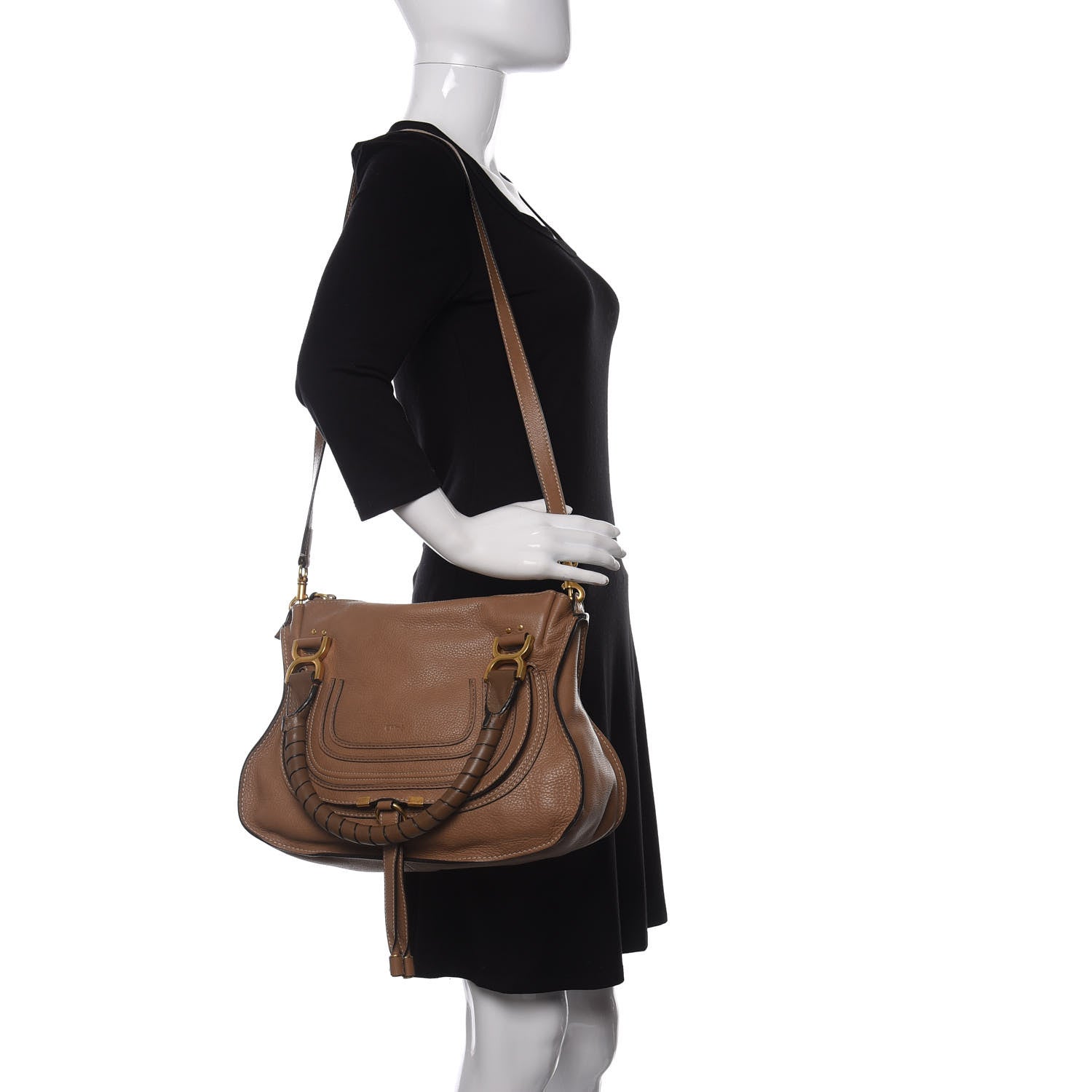 Chloe Calfskin Medium Marcie Satchel Nut 2 of 9