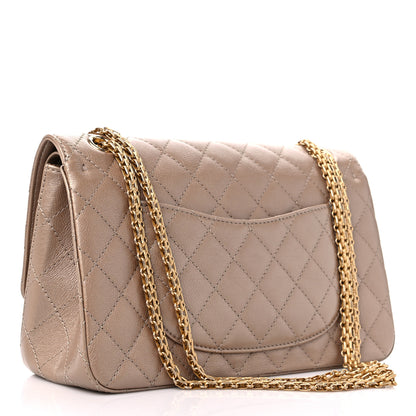 Chanel Metallic Calfskin Quilted 2.55 Reissue 226 Flap Dark Gold 3 of 10