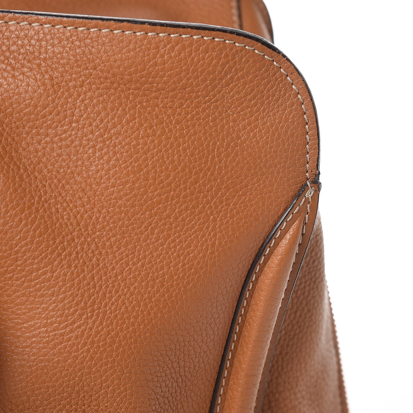 Pebbled Calfskin Large Skull Padlock Zip Around Tote Camel