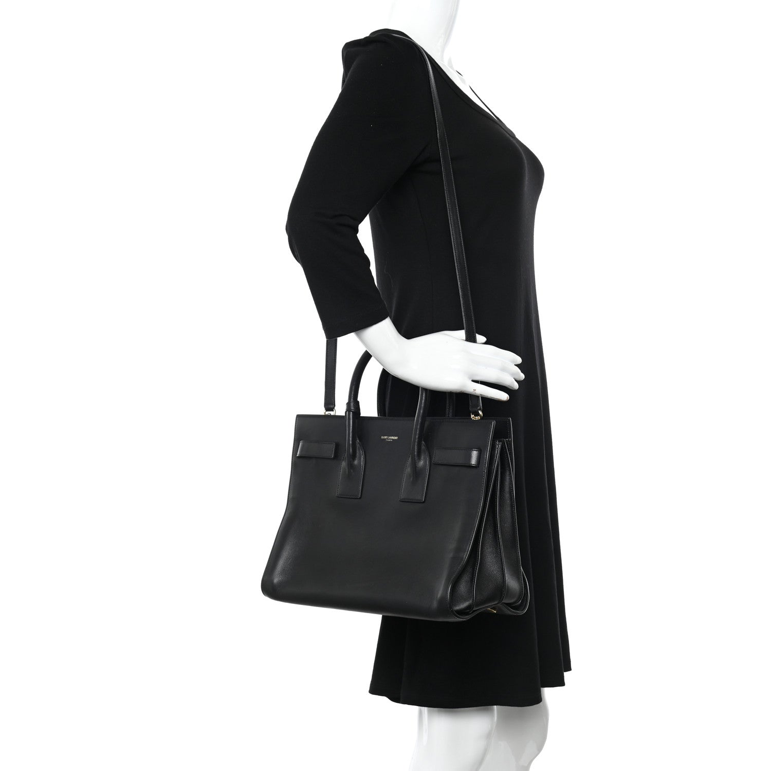Saint Laurent Calfskin Small Sac De Jour Black 2 of 11