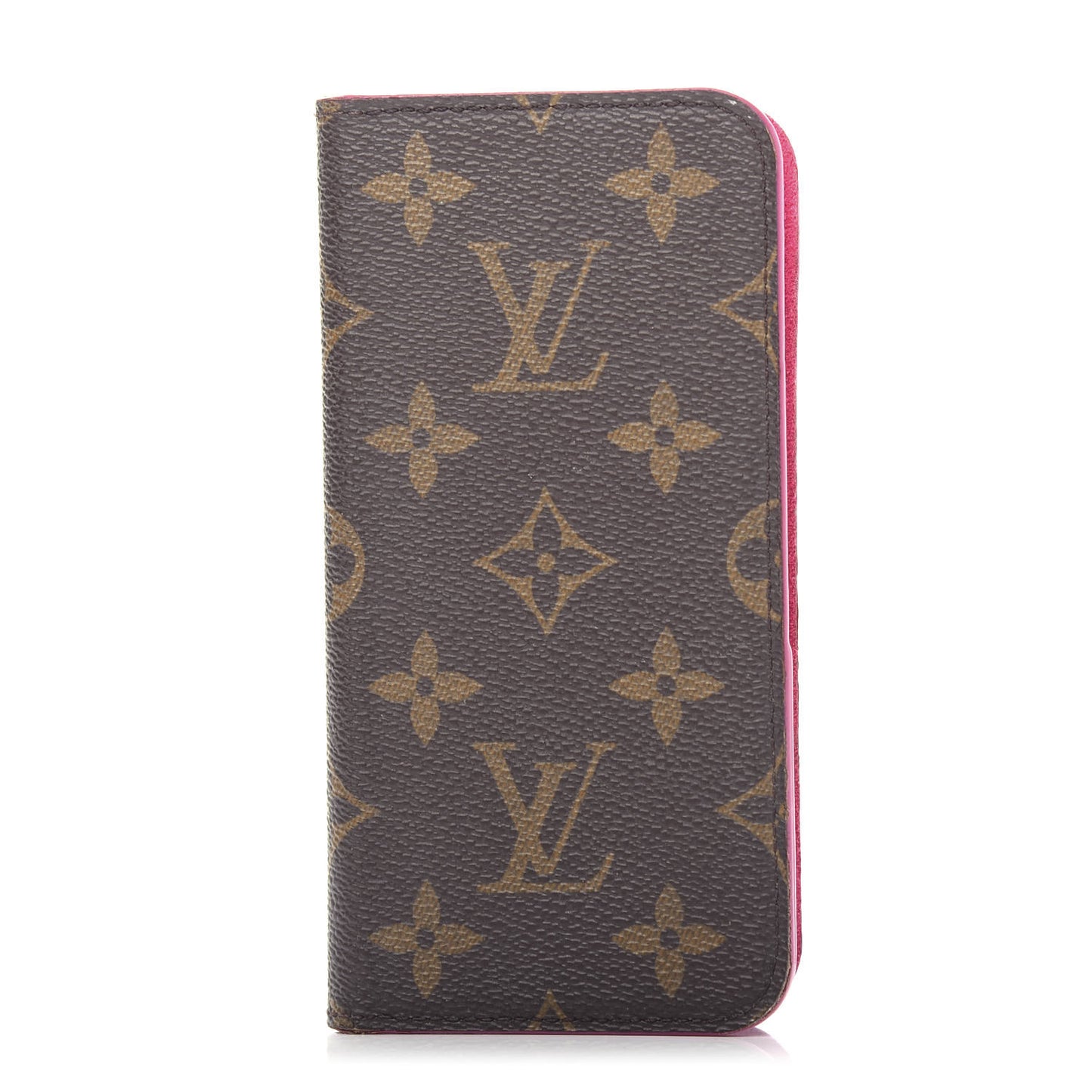 Monogram iPhone X Folio Case Rose Pop