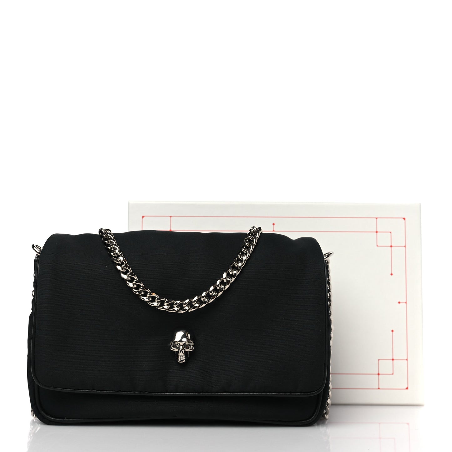 Nylon Skull Small Crossbody Bag Black