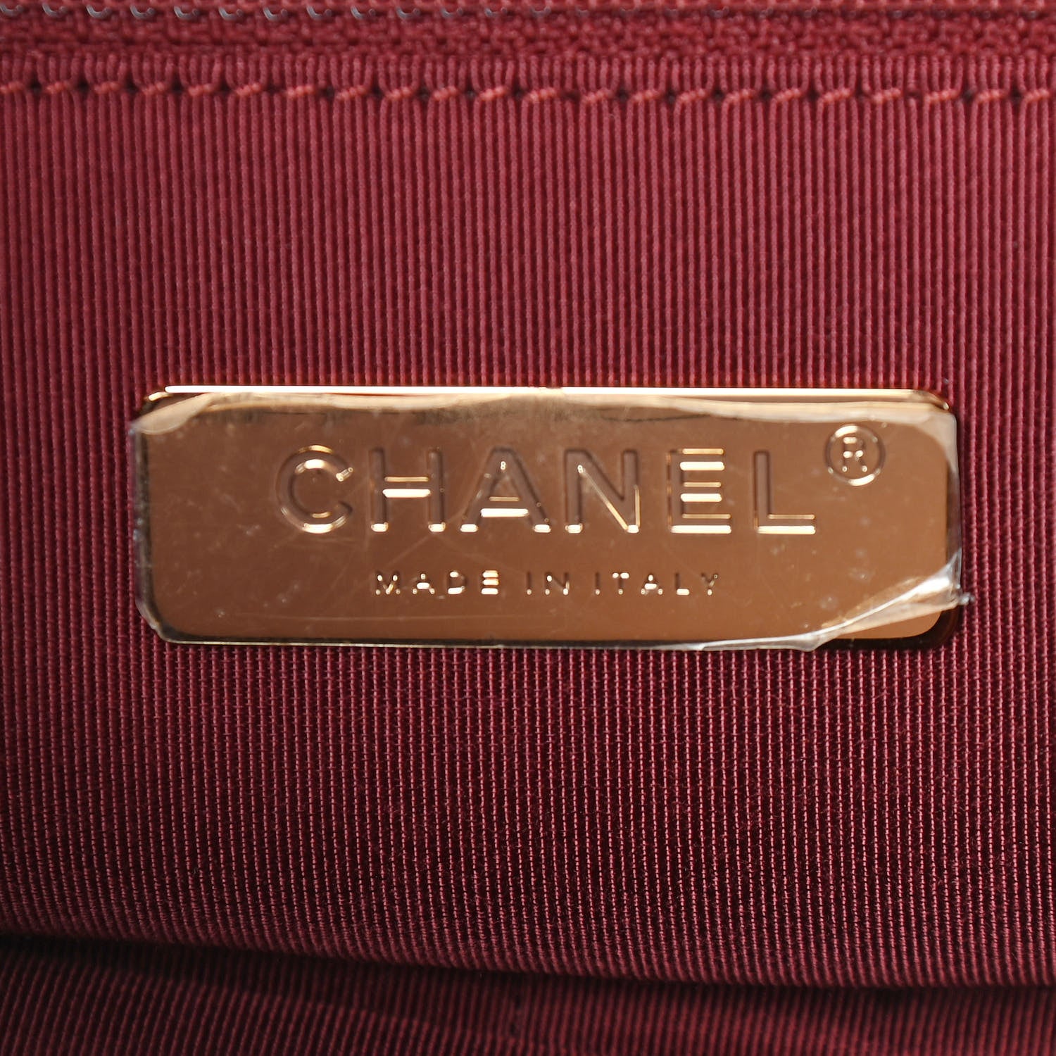 Chanel Tweed Quilted Large Chanel 19 Flap Red Purple Green 6 of 9
