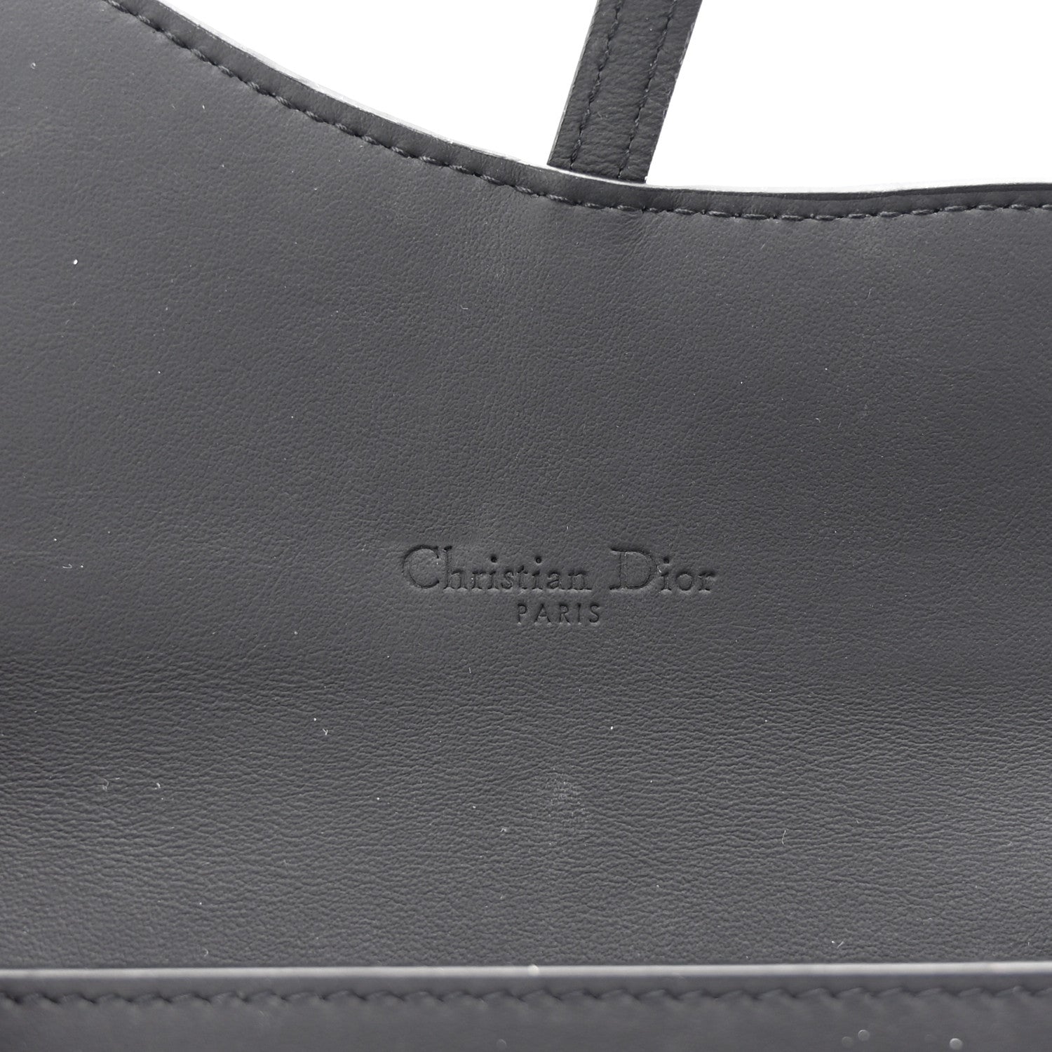 Christian Dior Ultra Matte Calfskin Saddle Chain Wallet Pouch Black 6 of 9