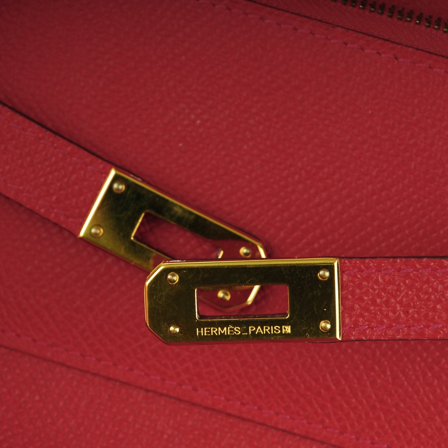 Epsom Kelly Medium Wallet Rouge Casaque