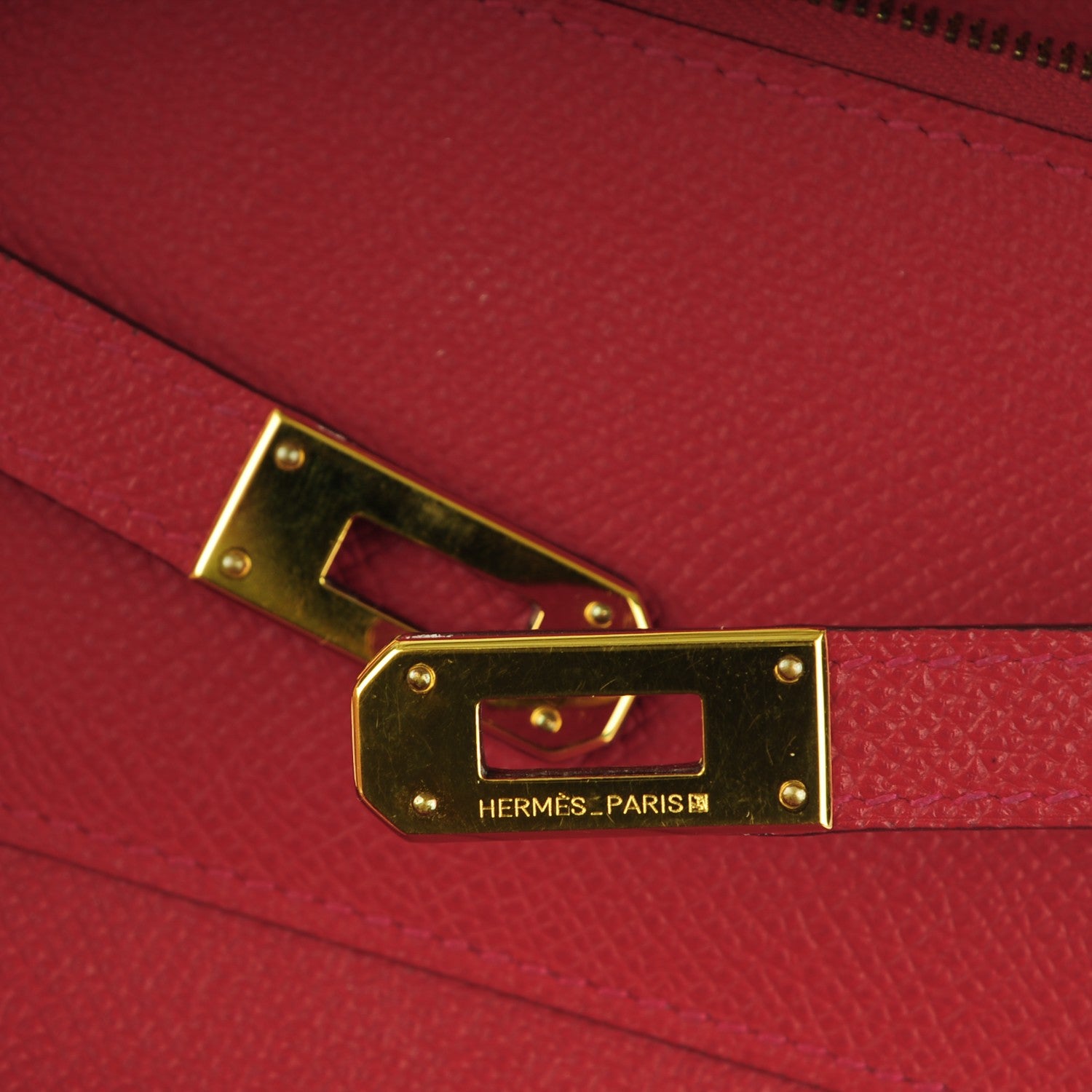 Hermes Epsom Kelly Medium Wallet Rouge Casaque 11 of 16