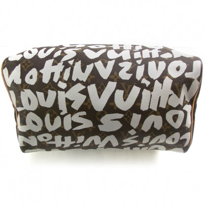 Louis Vuitton Monogram Graffiti Speedy 30 Silver 4 of 9