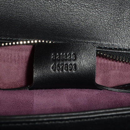 Gucci Python Small Lady Lock Briefcase Clutch Black 8 of 10