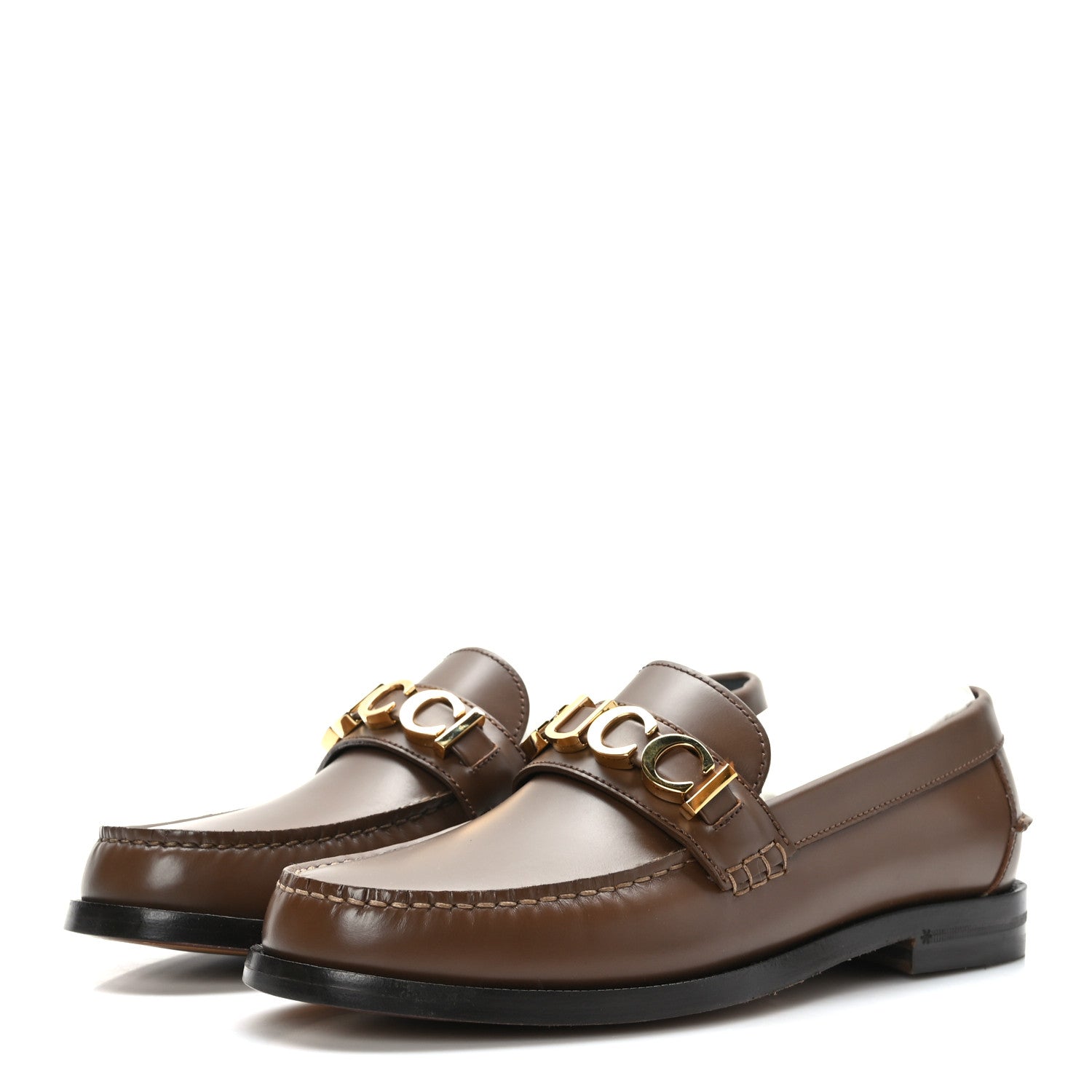 Gucci Millennial Ribot Mens Cara Loafers 7.5 Brown Sugar 3 of 9