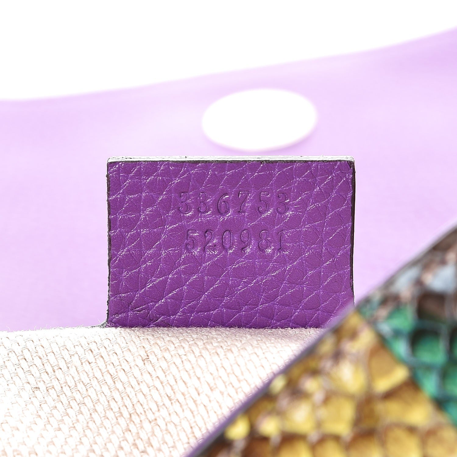 Gucci Python Medium Soho Clutch Multicolor 7 of 7