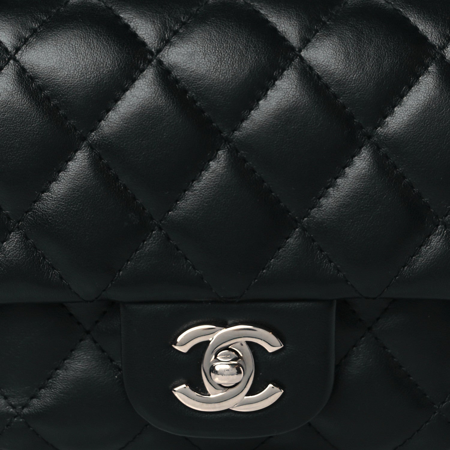 Chanel Calfskin Quilted CC Uniform Flap Belt Bag Black 7 of 9