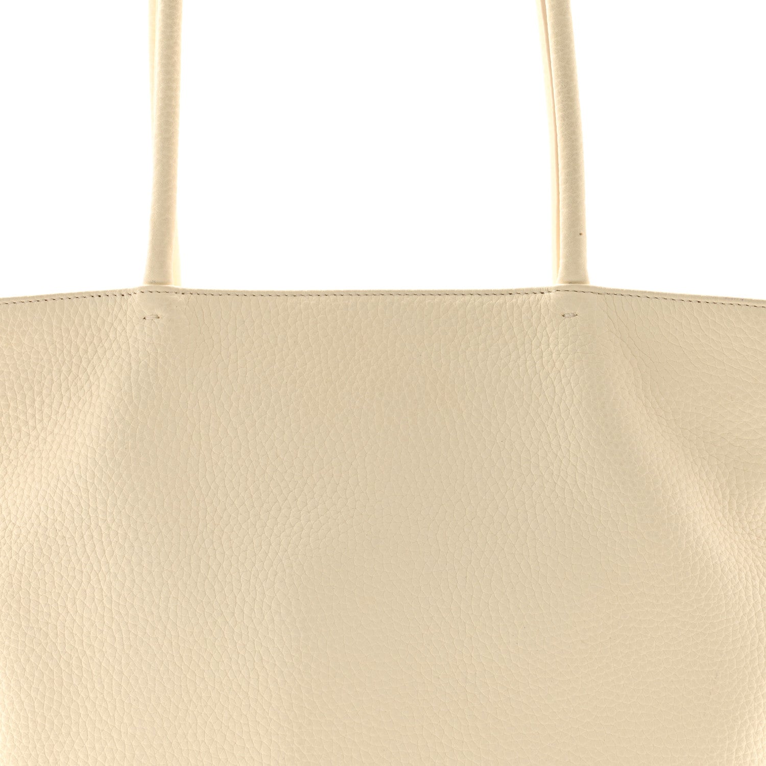 The Row Grained Calfskin Medium Portfolio Tote Ivory 7 of 12
