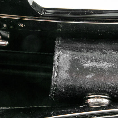 Chanel Glazed Calfskin Quilted Small CC Delivery Tote Black 9 of 10