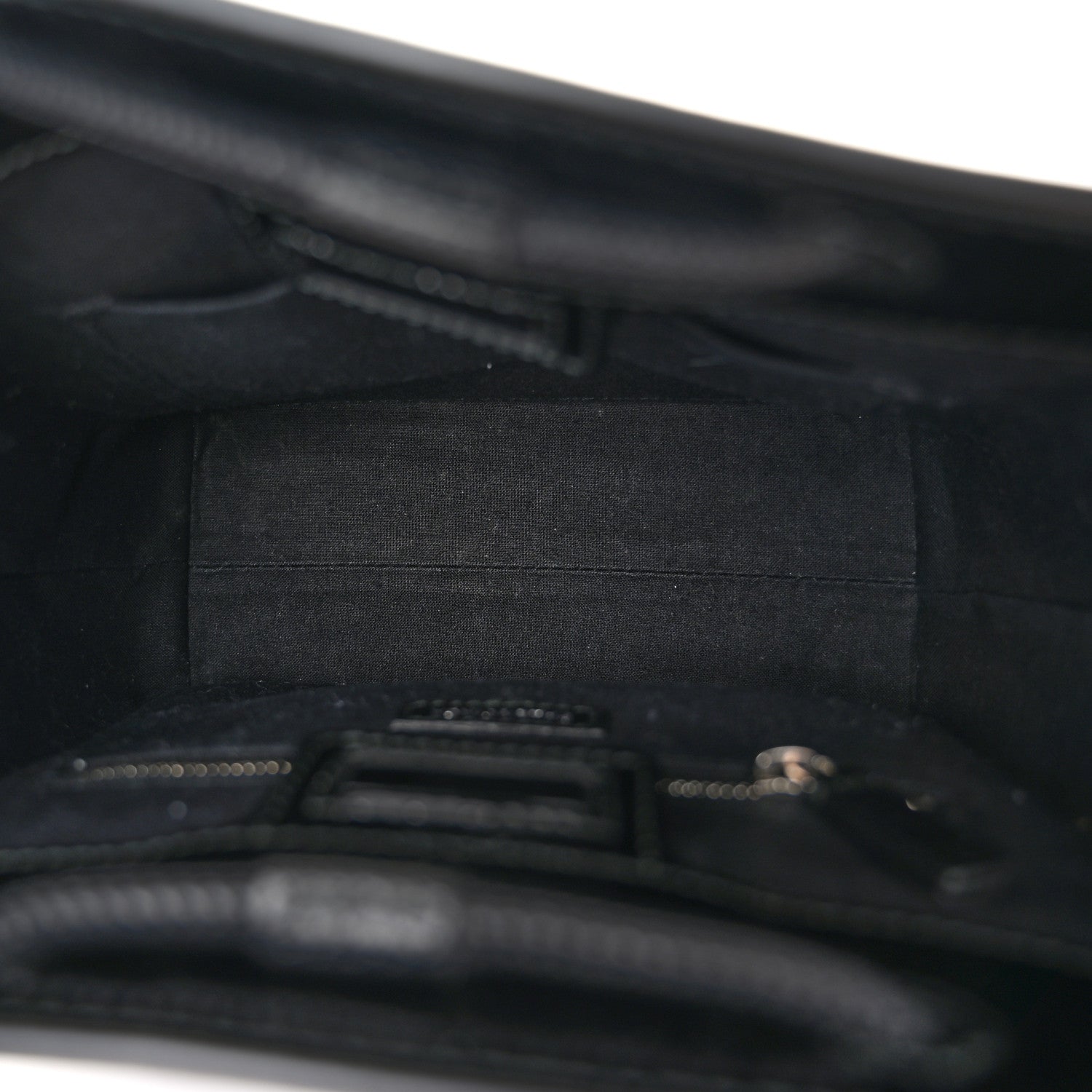 Balenciaga Patent Calfskin Logo Shopping Tote XXS Black 5 of 10