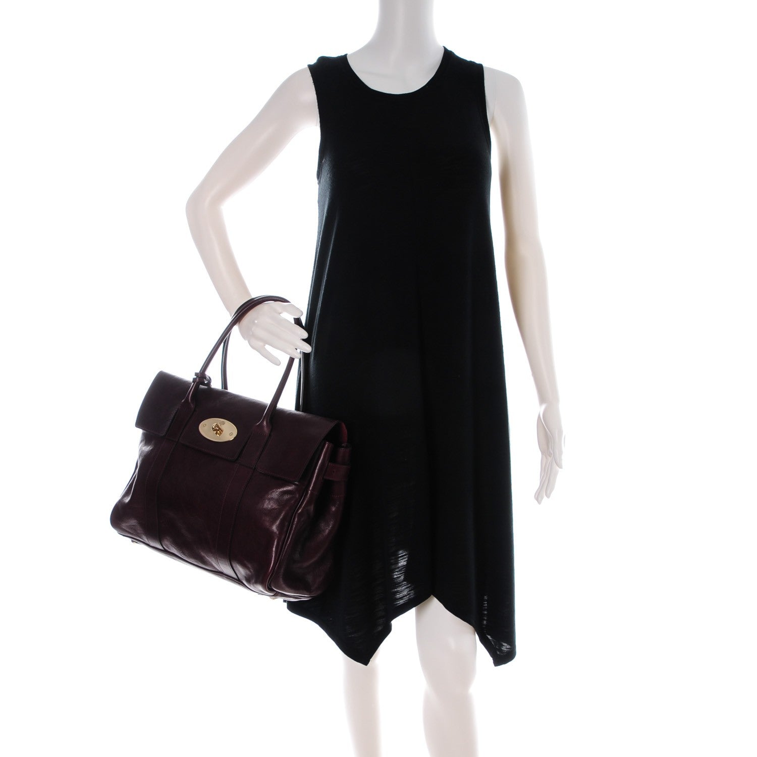 Mulberry Natural Leather Bayswater Oxblood 2 of 9
