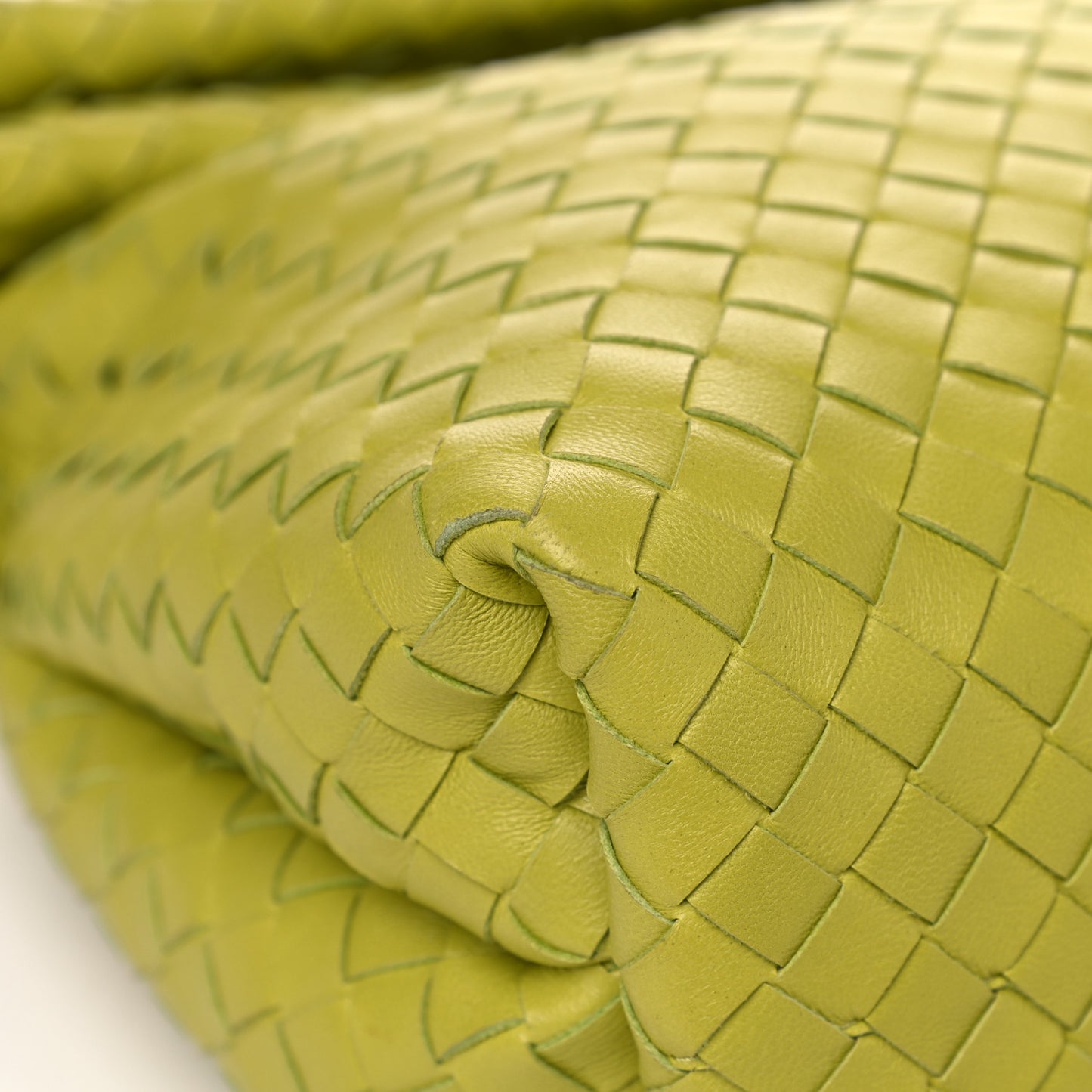 Nappa Intrecciato The Fold Crossbody Kiwi