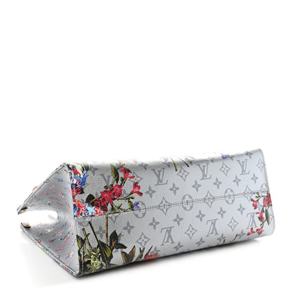 Louis Vuitton Metallic Monogram LV Garden OnTheGo MM Silver 4 of 9