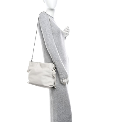 Loewe Calfskin Mini Flamenco Knot Clutch Soft White 2 of 9