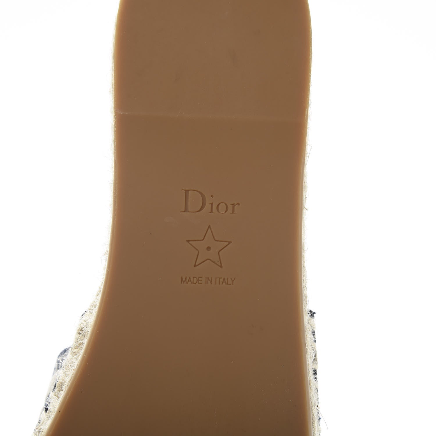 Christian Dior Oblique Embroidered Granville Espadrille 15mm Slippers 39.5 Deep Blue 7 of 9