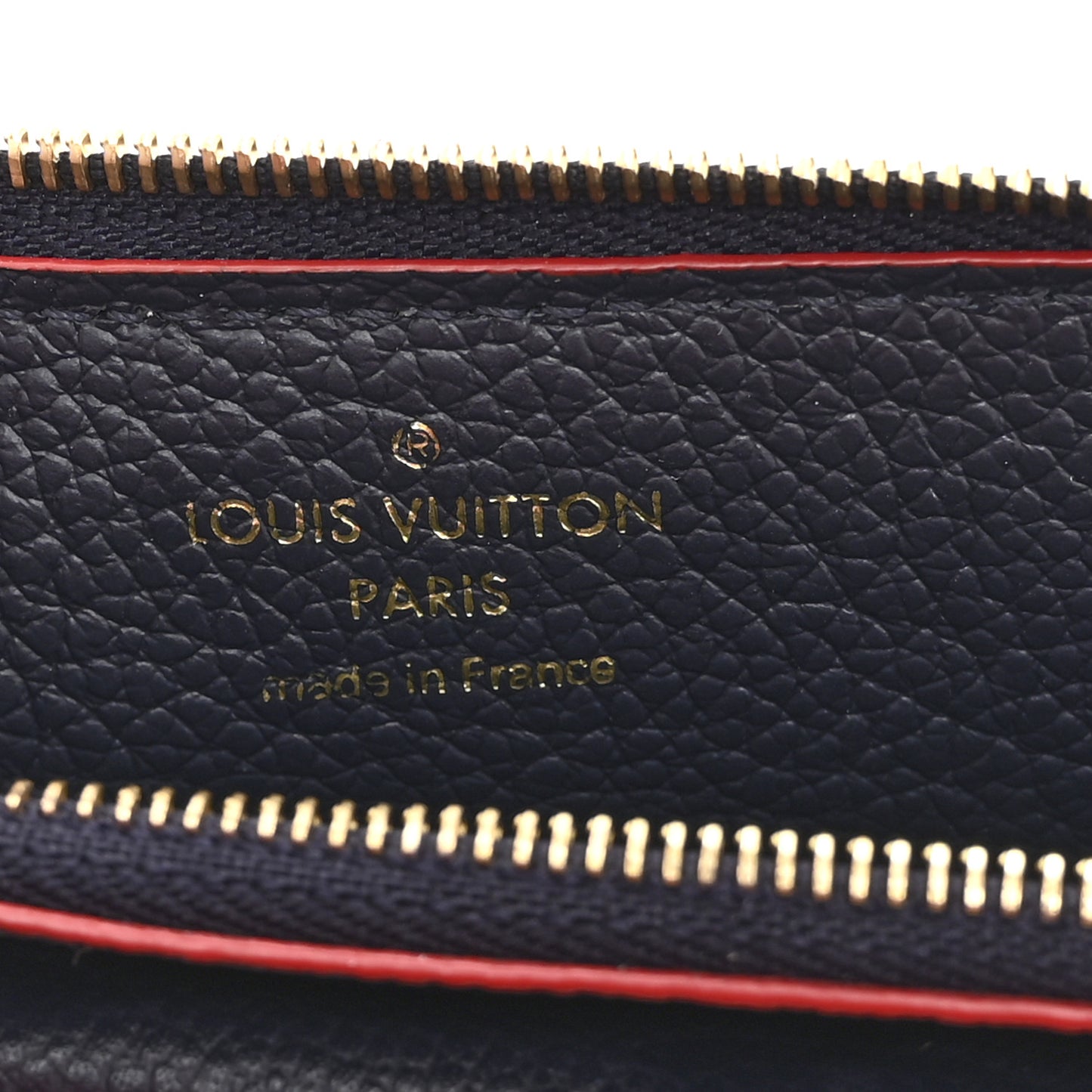 Empreinte Recto Verso Card Holder Marine Rouge