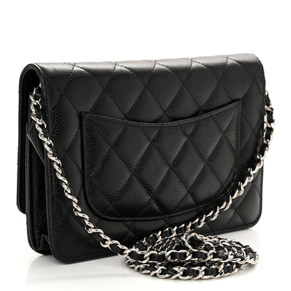 Chanel Caviar Quilted Wallet on Chain WOC Black 3 of 12