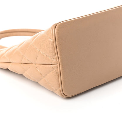 Chanel Caviar Quilted Medallion Tote Beige 6 of 10