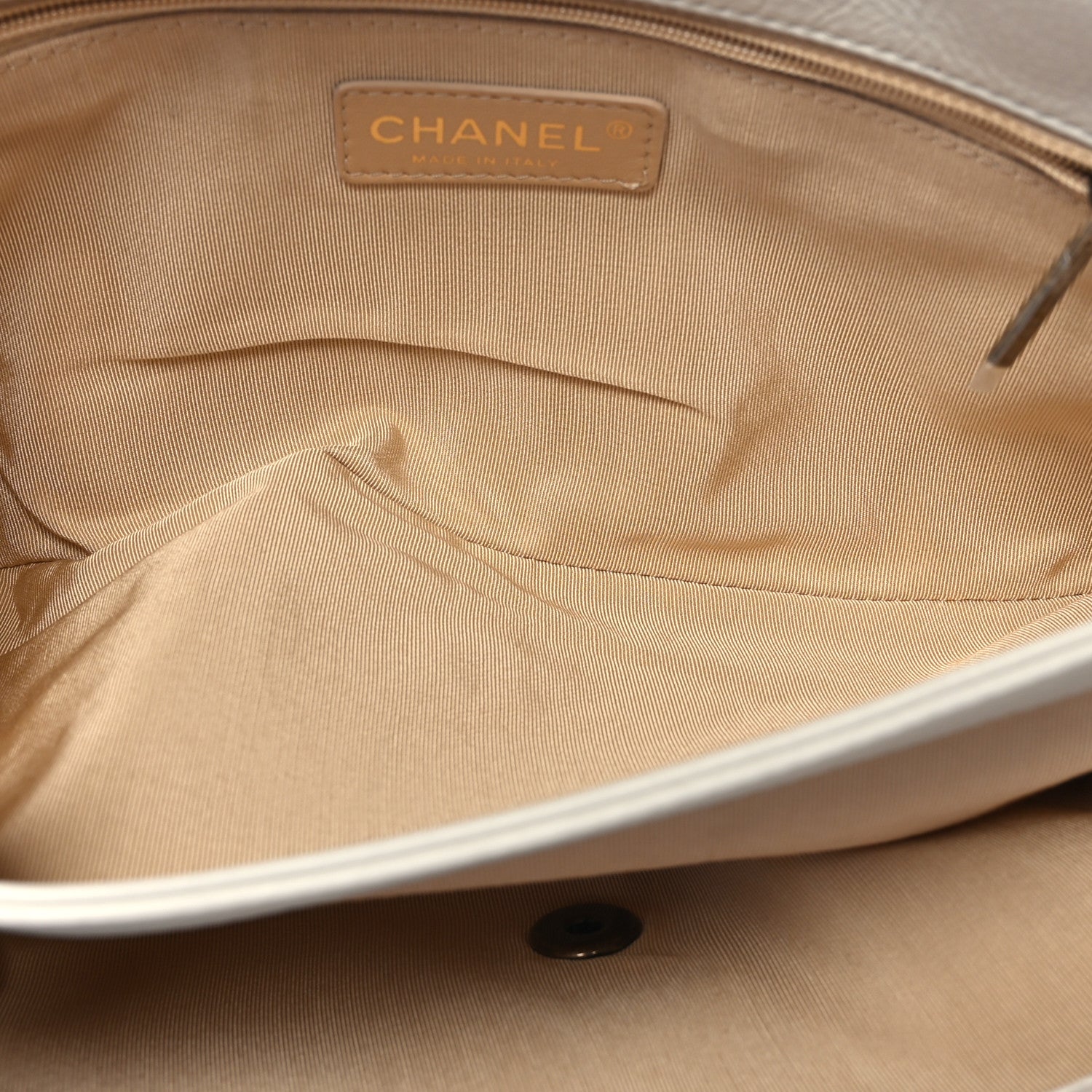 Chanel Calfskin Quilted Medium CC Crown Flap White 6 of 10