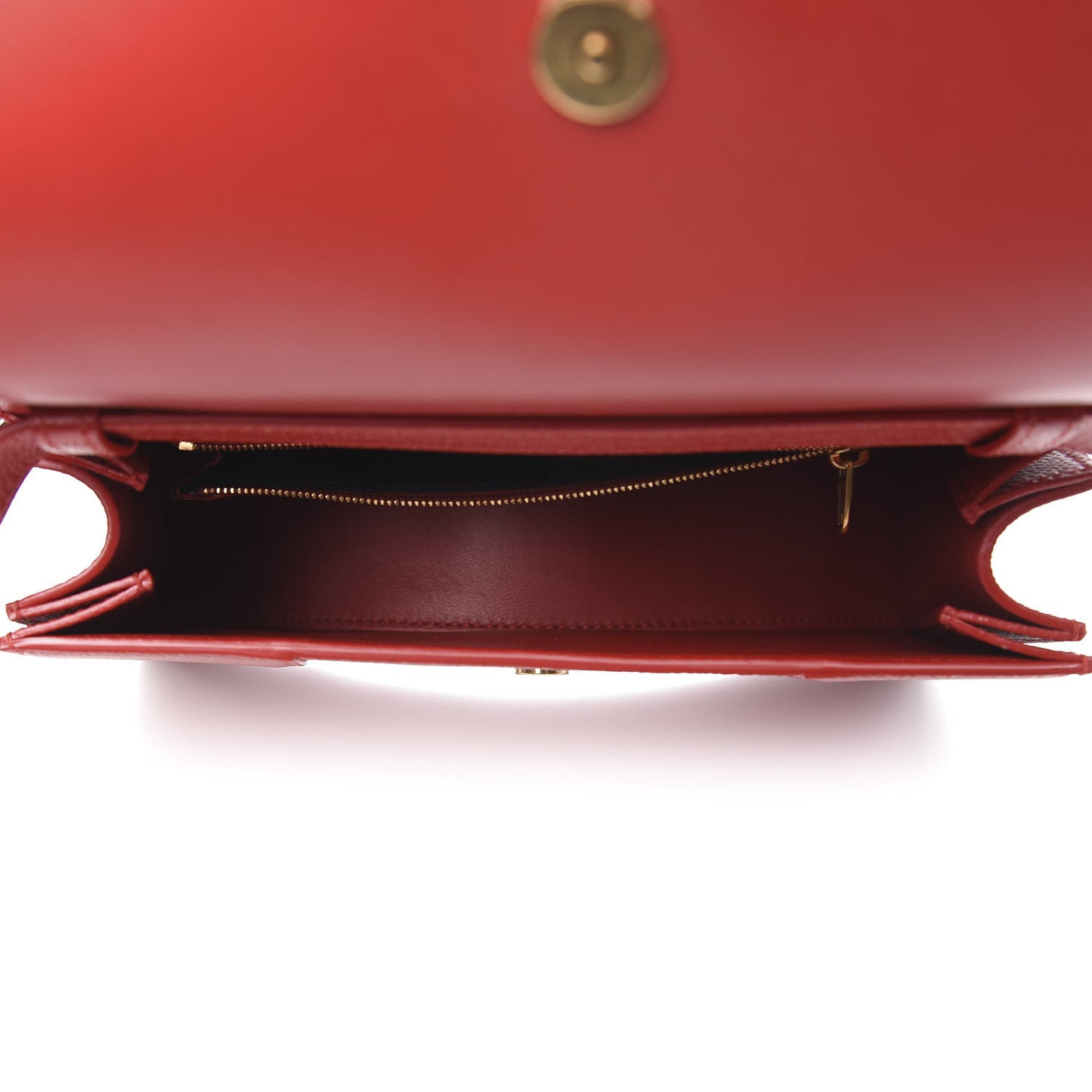 Grained Calfskin Small Hourglass Sling Shoulder Bag Dark Red