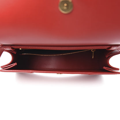 Balenciaga Grained Calfskin Small Hourglass Sling Shoulder Bag Dark Red 5 of 9