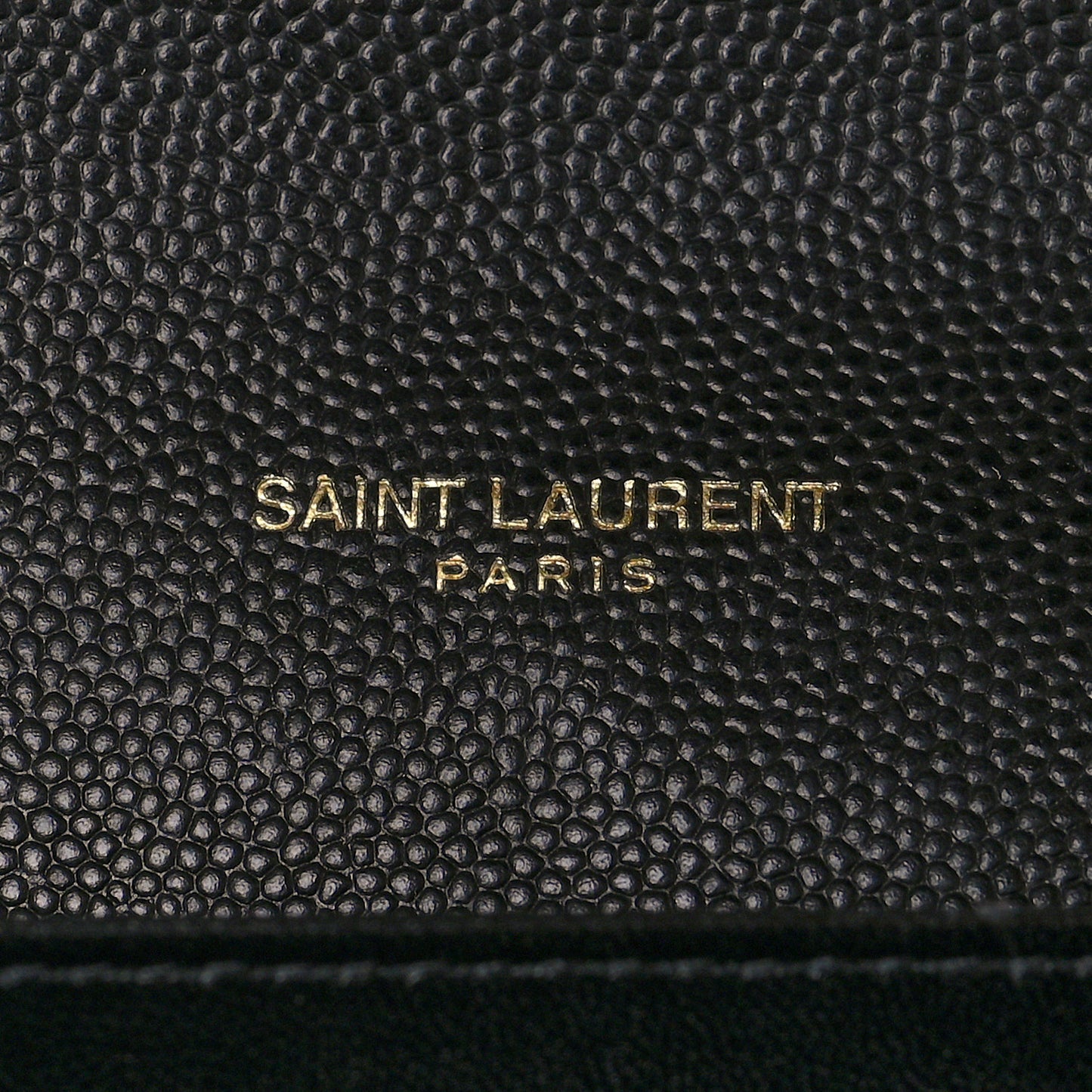 Grain De Poudre Monogram Cassandra Chain Wallet Black