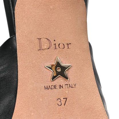 Christian Dior Lambskin D-Fame Mule Sandals 37 Black 8 of 11