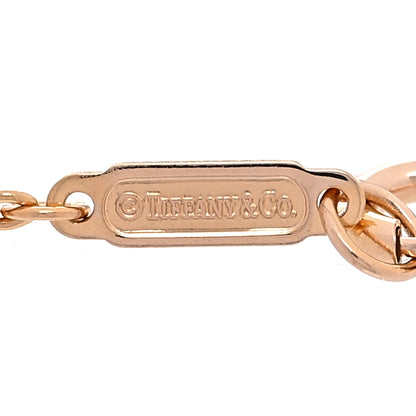 Tiffany 18K Rose Gold Diamond Atlas Bar Pierced Bracelet 5 of 6