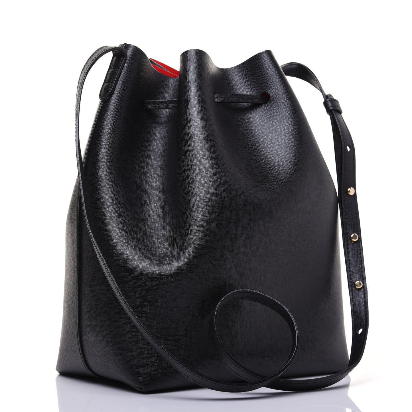 Saffiano Bucket Bag Black Flamma