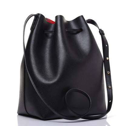 Mansur Gavriel Saffiano Bucket Bag Black Flamma 4 of 20