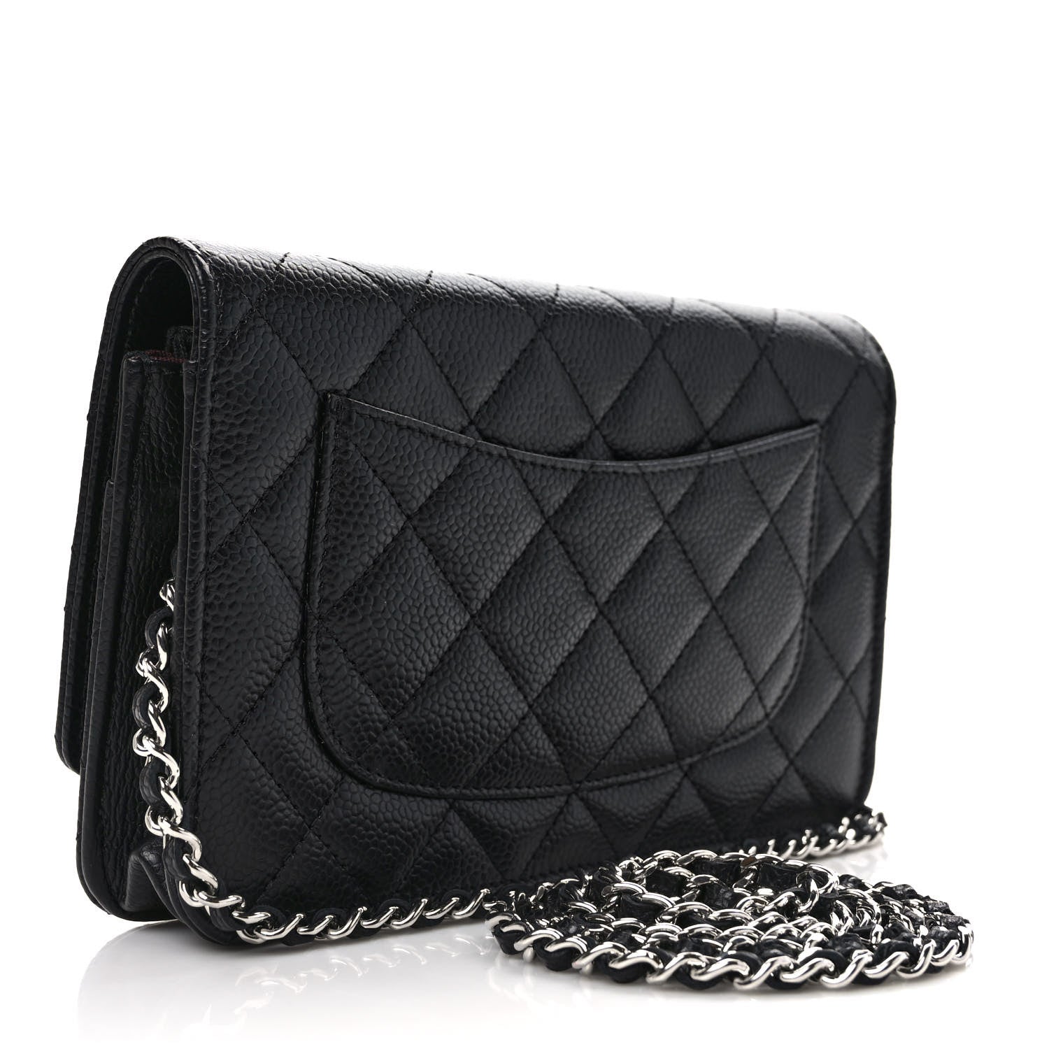 Chanel Caviar Quilted Wallet on Chain WOC Black 3 of 10