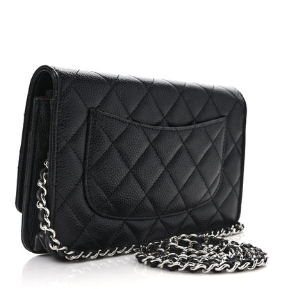 Chanel Caviar Quilted Wallet on Chain WOC Black 3 of 10