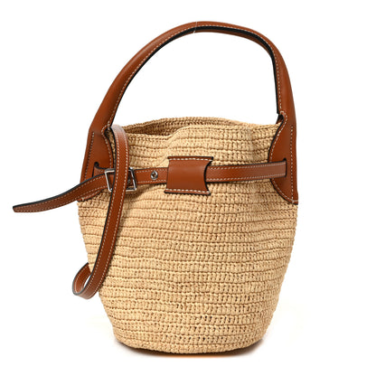 Celine Raffia Calfskin Nano Big Bag Bucket Tan 1 of 8