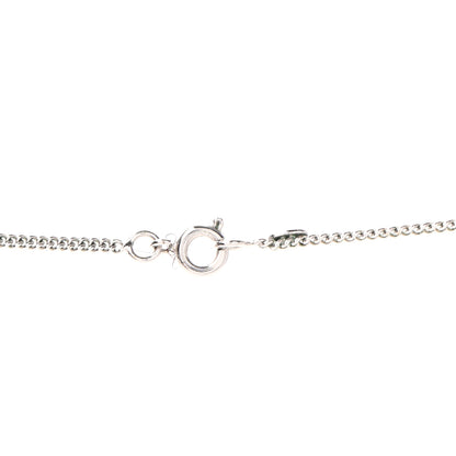 Chanel Enamel CC Necklace Silver Black 4 of 5